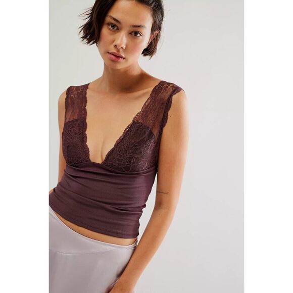 NWT Free People Intimately Power Play Cami Brown Size Medium - Picture 1 of 4